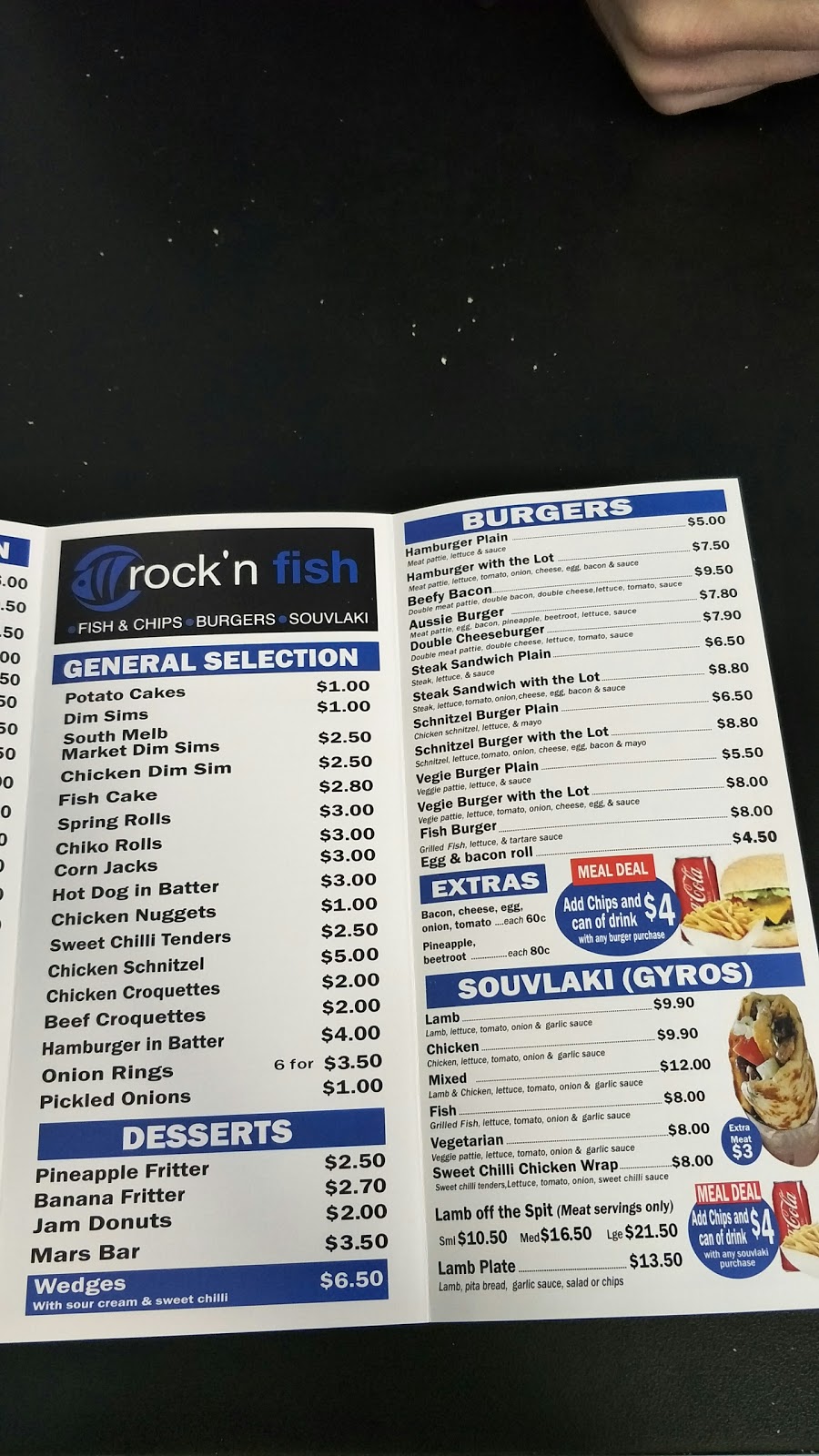 Rockn Fish | restaurant | Stables Shopping Centre, 42D/314-316 Childs Rd, Mill Park VIC 3082, Australia | 0384073467 OR +61 3 8407 3467