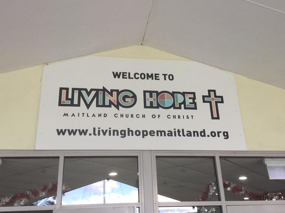 Living Hope Maitland Church of Christ | church | 1 Garnett Rd, East Maitland NSW 2323, Australia | 0249343935 OR +61 2 4934 3935