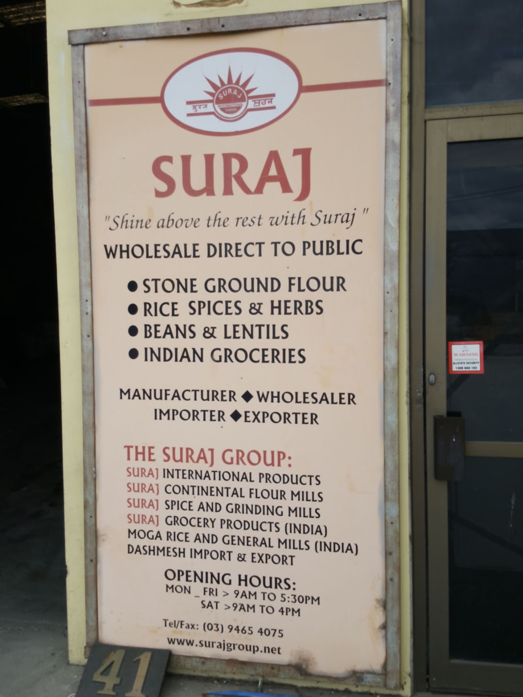 Suraj International Products | 41 Nevin Dr, Thomastown VIC 3074, Australia | Phone: (03) 9465 4075