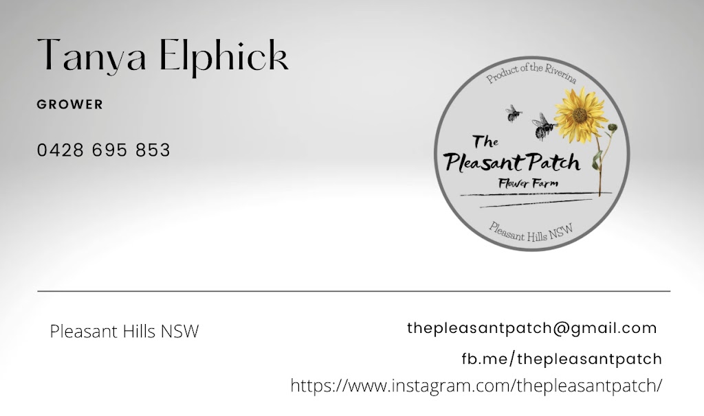 The Pleasant Patch Flower Farm | 30 Manson St, Pleasant Hills NSW 2658, Australia | Phone: 0428 695 853