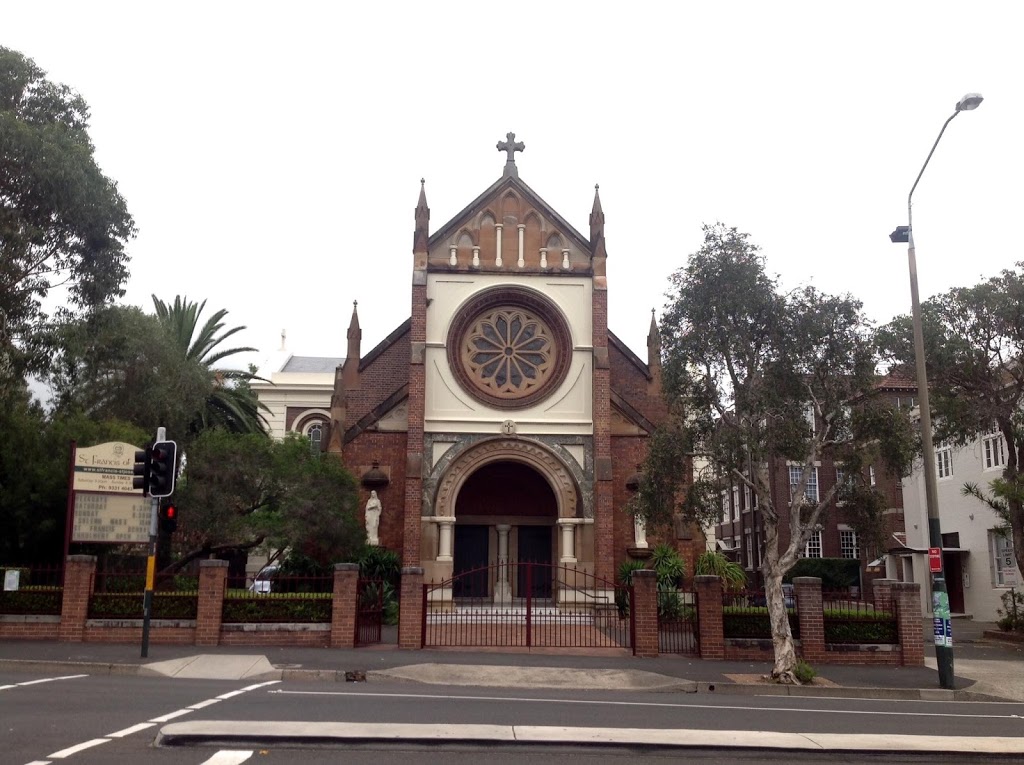 St. Francis of Assisis Catholic Church | church | 457-459 Oxford St, Paddington NSW 2021, Australia | 0293314043 OR +61 2 9331 4043