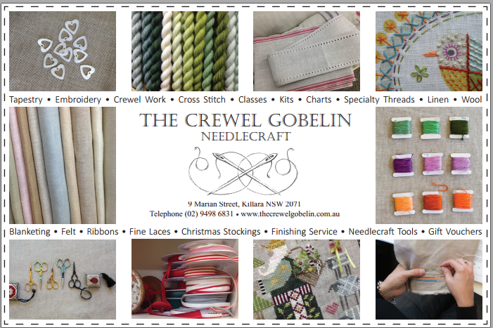 The Crewel Gobelin | store | 9 Marian St, Killara NSW 2071, Australia | 0294986831 OR +61 2 9498 6831