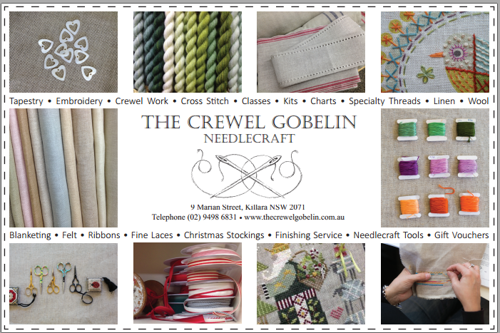 The Crewel Gobelin | 9 Marian St, Killara NSW 2071, Australia | Phone: (02) 9498 6831