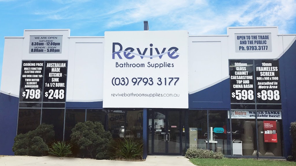 Revive Bathroom Supplies | 5/86 Greens Rd, Dandenong South VIC 3175, Australia | Phone: (03) 9793 3177