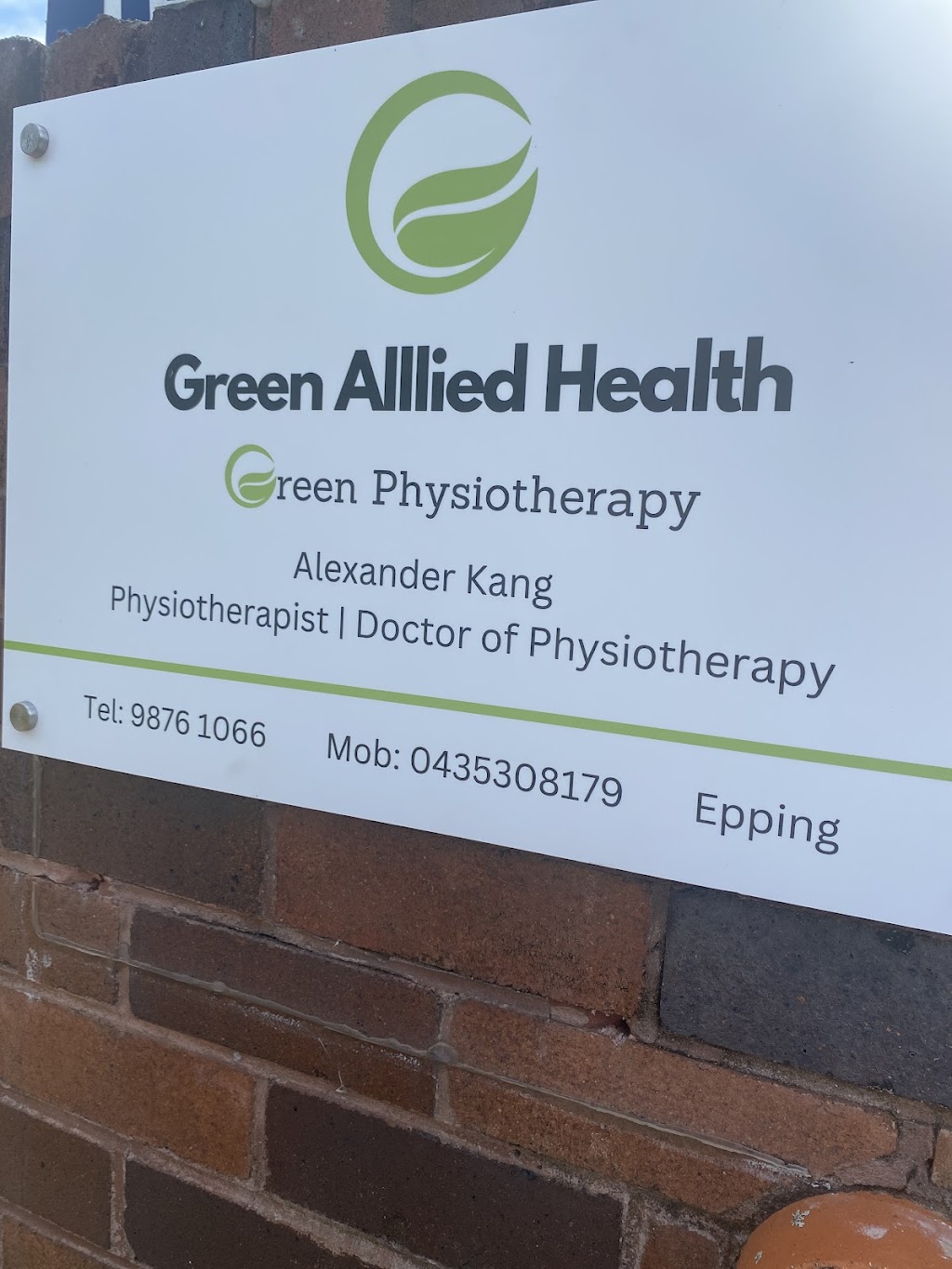 Green Physiotherapy - Green Allied Health | 62 Carlingford Rd, Epping NSW 2121, Australia | Phone: 0435 308 179