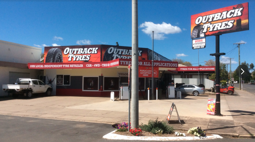 Outback Tyres - Tilt Tray - Dingo & Crane Hire | 76 S Calliope St, Springsure QLD 4722, Australia | Phone: (07) 4984 1238