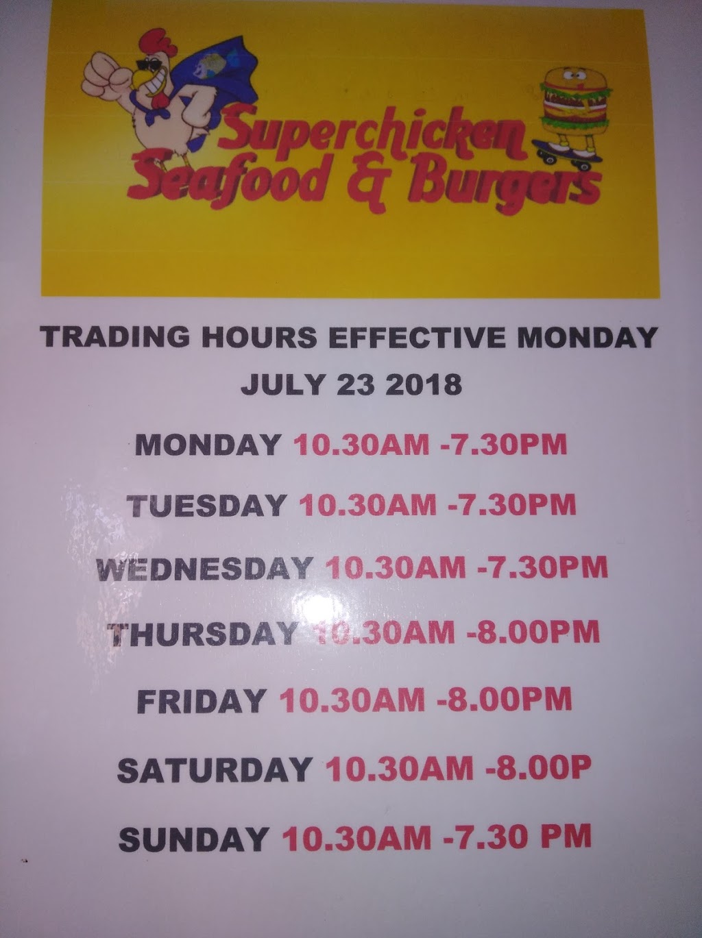 Superchicken Seafood & Burgers | 2/170 Patricks Rd, Ferny Hills QLD 4055, Australia | Phone: (07) 3351 6040