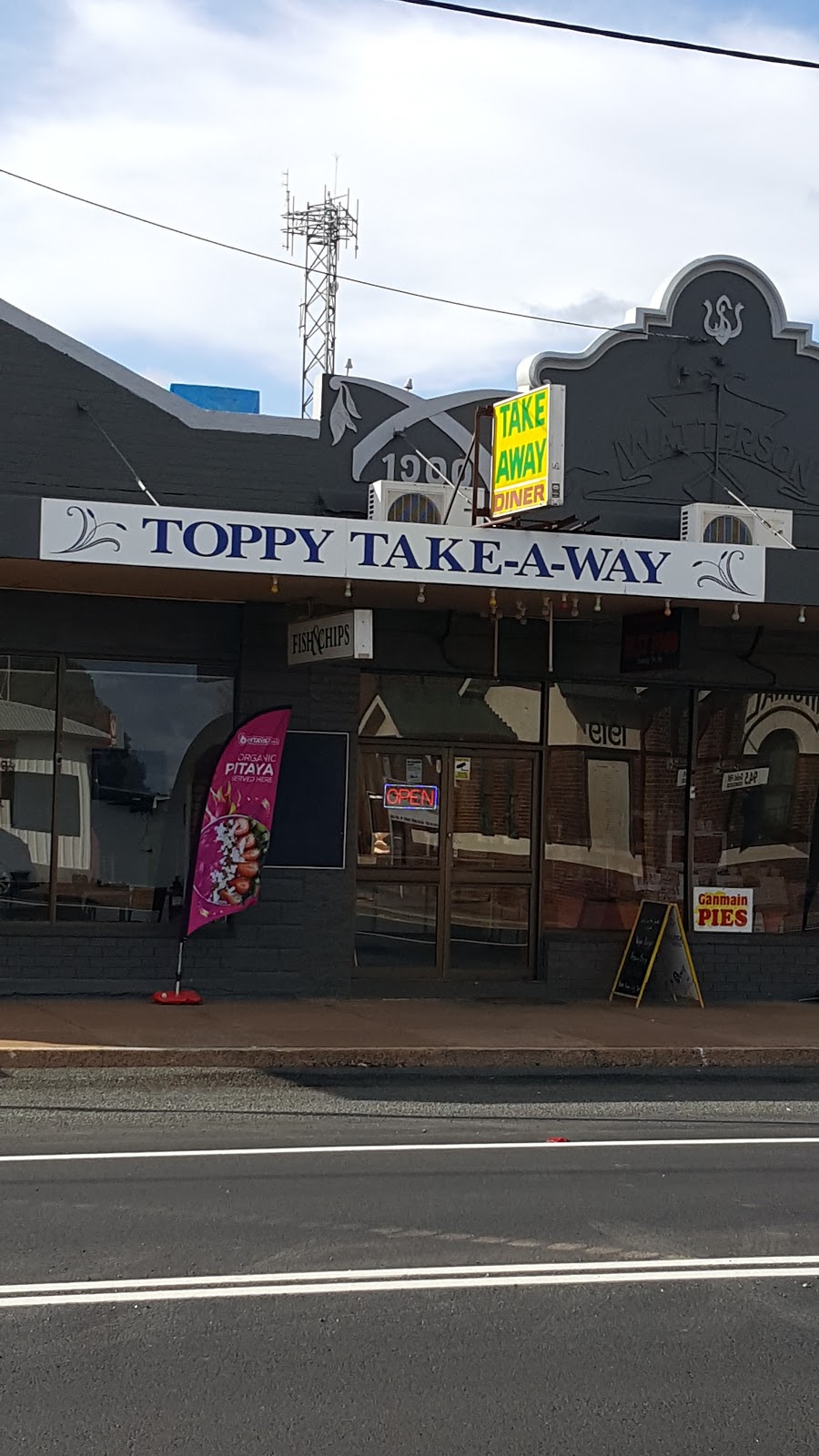 Toppy Take Away and Newsagency | restaurant | 71 Neeld St, Wyalong NSW 2671, Australia | 0269723535 OR +61 2 6972 3535