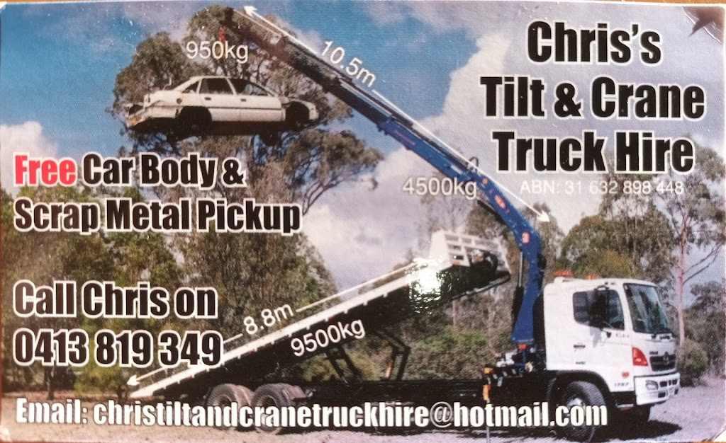 Chirss Tilt and Crane Truck Hire |  | 23 Fosters Ln, Anderleigh QLD 4570, Australia | 0413819349 OR +61 413 819 349
