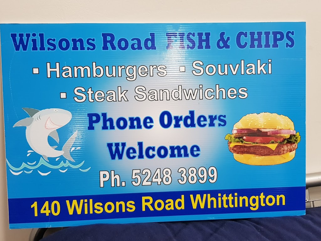 Wilsons Road Fish Shop Geelong | restaurant | 140 Wilsons Rd, Whittington VIC 3219, Australia | 0352483899 OR +61 3 5248 3899