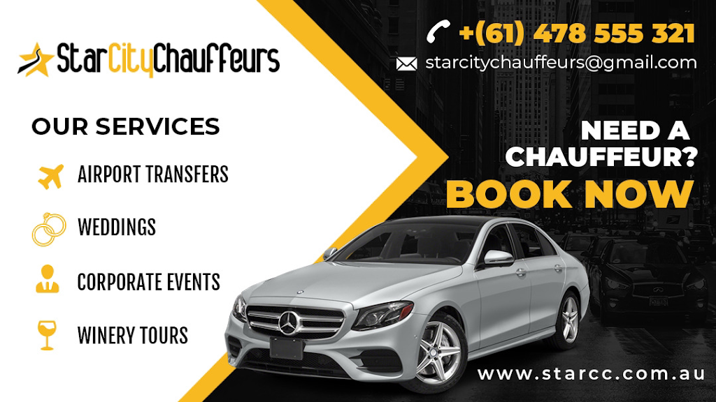 Star City Chauffeurs | 107 McMullen Rd, Officer VIC 3809, Australia | Phone: 0478 555 321
