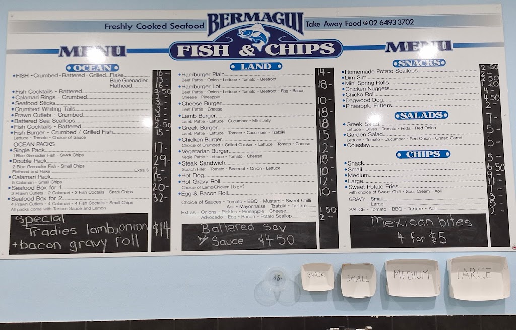 Bermagui Fish & Chips | 6/28 Lamont St, Bermagui NSW 2546, Australia | Phone: (02) 6493 3702