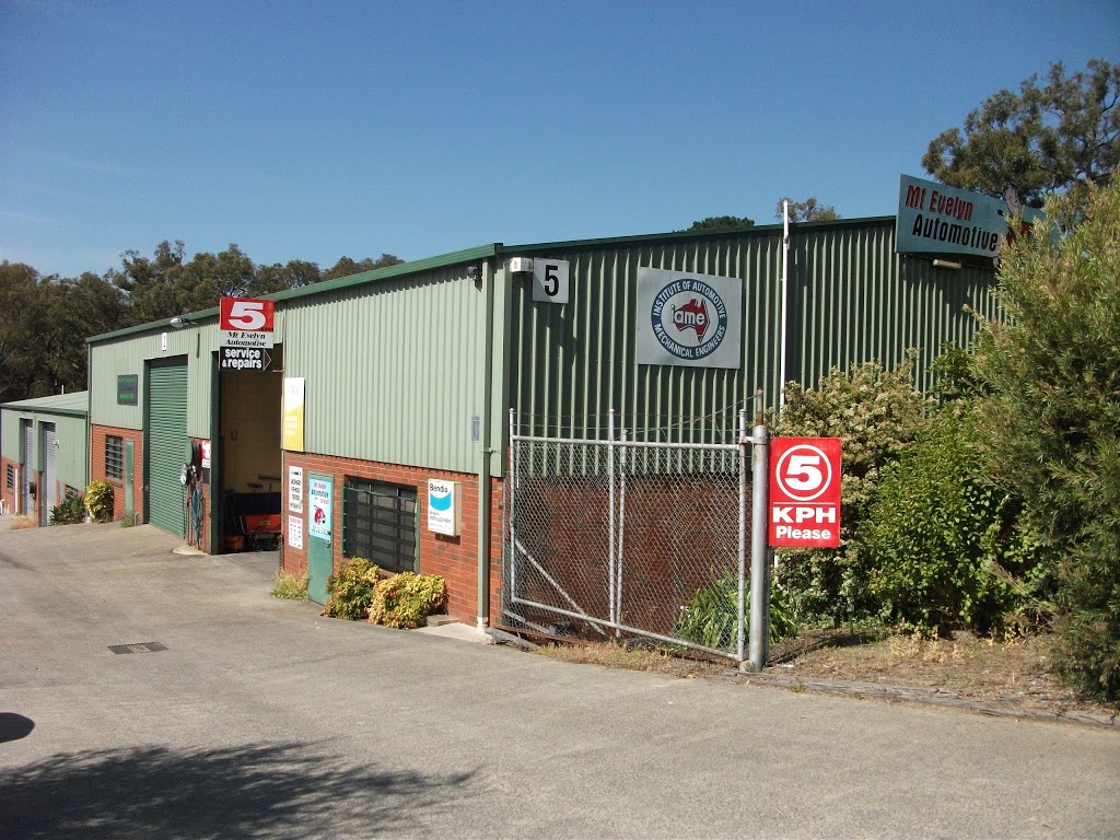 Mt Evelyn Automotive Services | car repair | 1/5 Clegg Rd, Mount Evelyn VIC 3796, Australia | 0397361012 OR +61 3 9736 1012