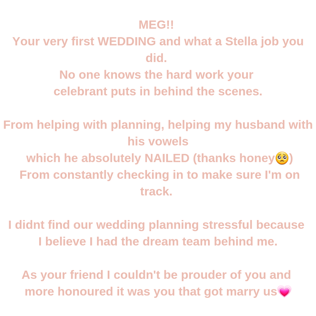 Moments with Meg Celebrant | Madill Rd, Undera VIC 3629, Australia | Phone: 0426 288 850