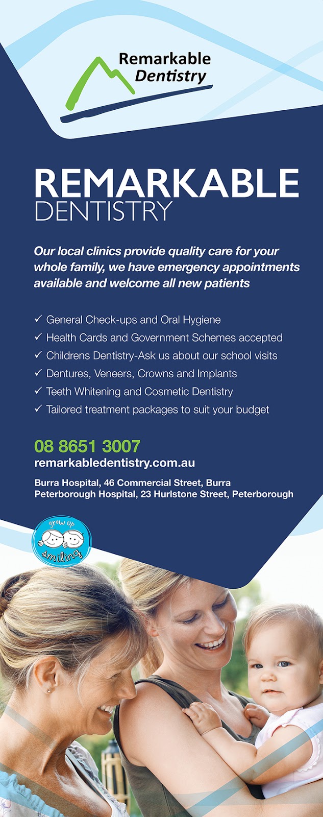Remarkable Dentistry - Burra | dentist | Burra Hospital, 46 Commercial St, Burra SA 5417, Australia | 0886513007 OR +61 8 8651 3007