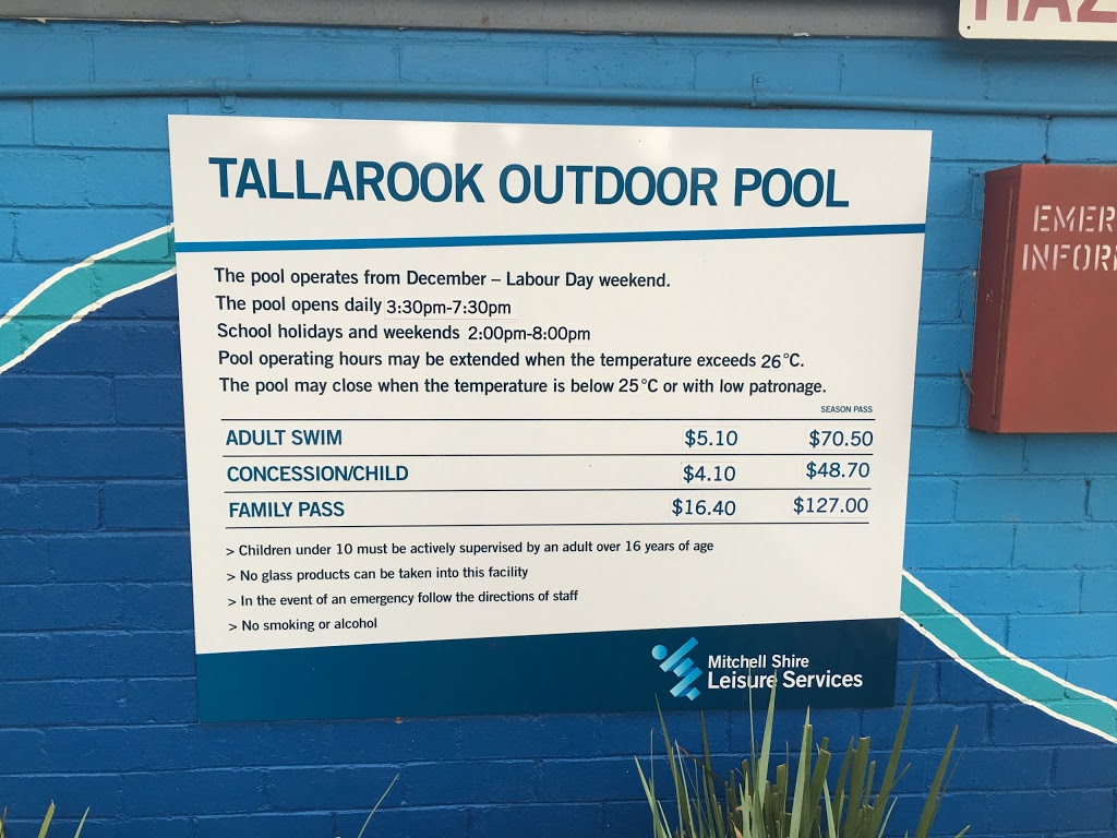 Tallarook Outdoor Pool | 20 Upper Goulburn Rd, Tallarook VIC 3659, Australia | Phone: (03) 5799 1456