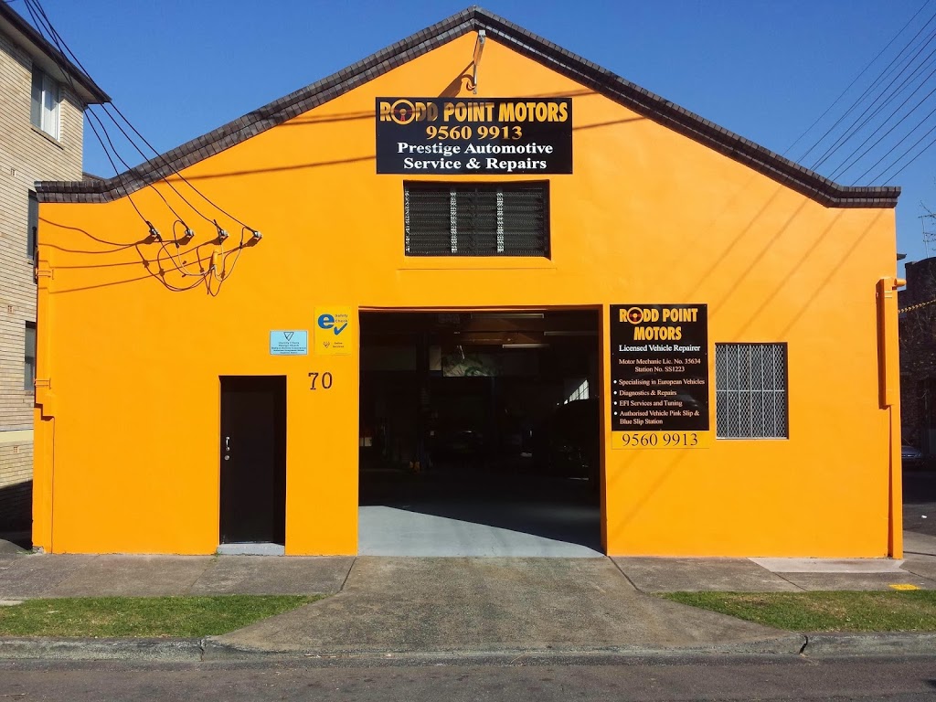 Rodd Point Motors | car repair | 70 Edith St, Leichhardt NSW 2040, Australia | 0295609913 OR +61 2 9560 9913