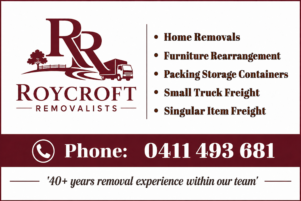 Roycroft Removalists | 5 Arthur Terrace, Boonah QLD 4310, Australia | Phone: 0411 493 681