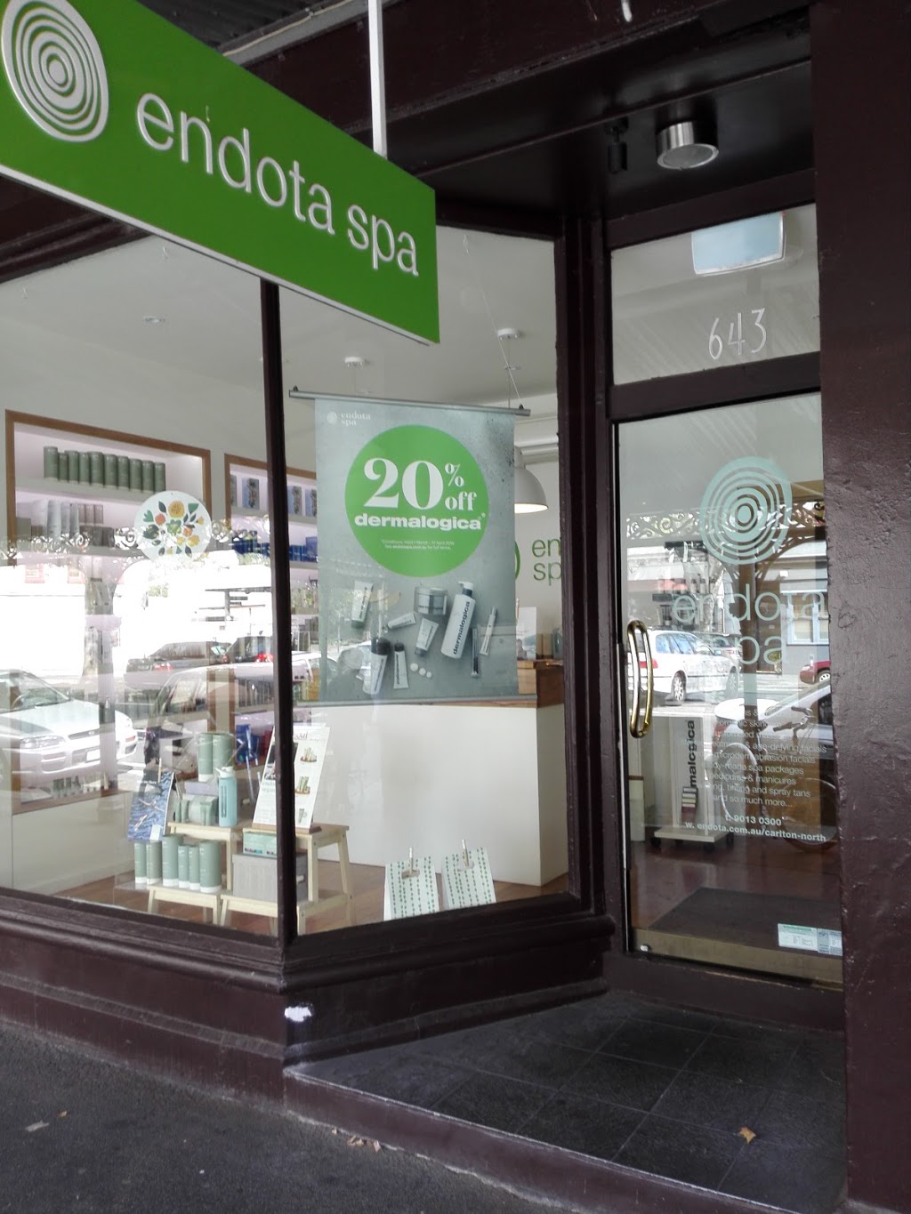 endota spa Carlton North | 643 Rathdowne St, Carlton North VIC 3054, Australia | Phone: (03) 9013 0300