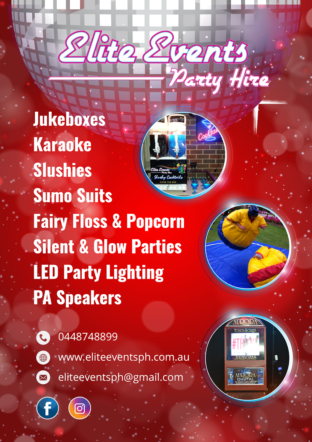Elite Events Party Hire | 33 Sun Valley Dr, Shepparton VIC 3630, Australia | Phone: 0448 748 899
