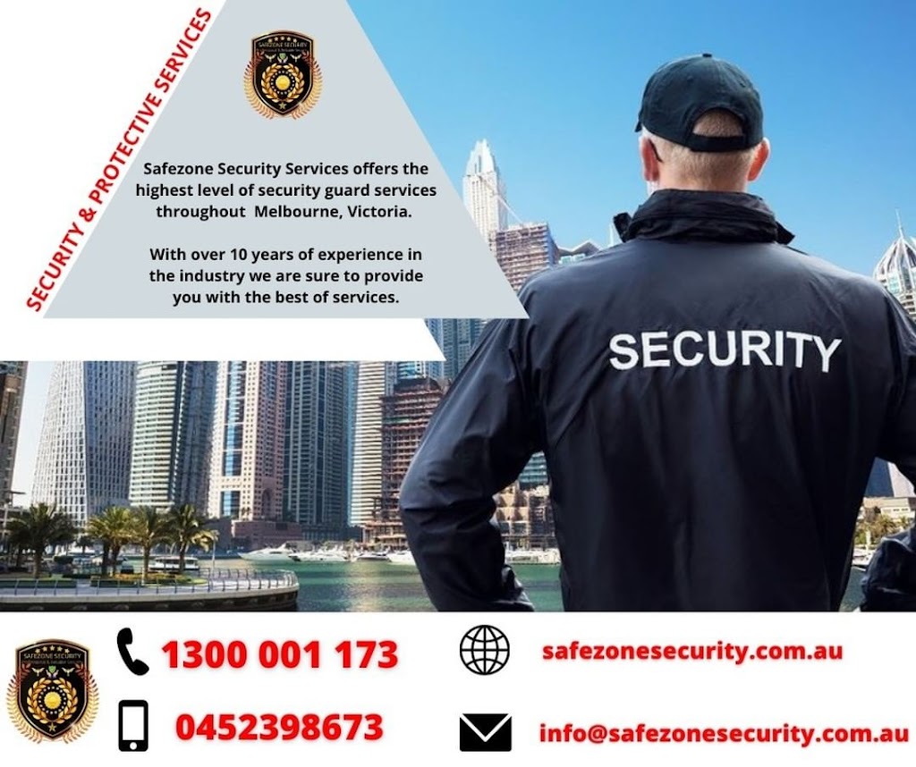 Safezone Security Services Pty Ltd |  | 33 Sandra St, Kings Park VIC 3021, Australia | 1300001173 OR +61 1300 001 173