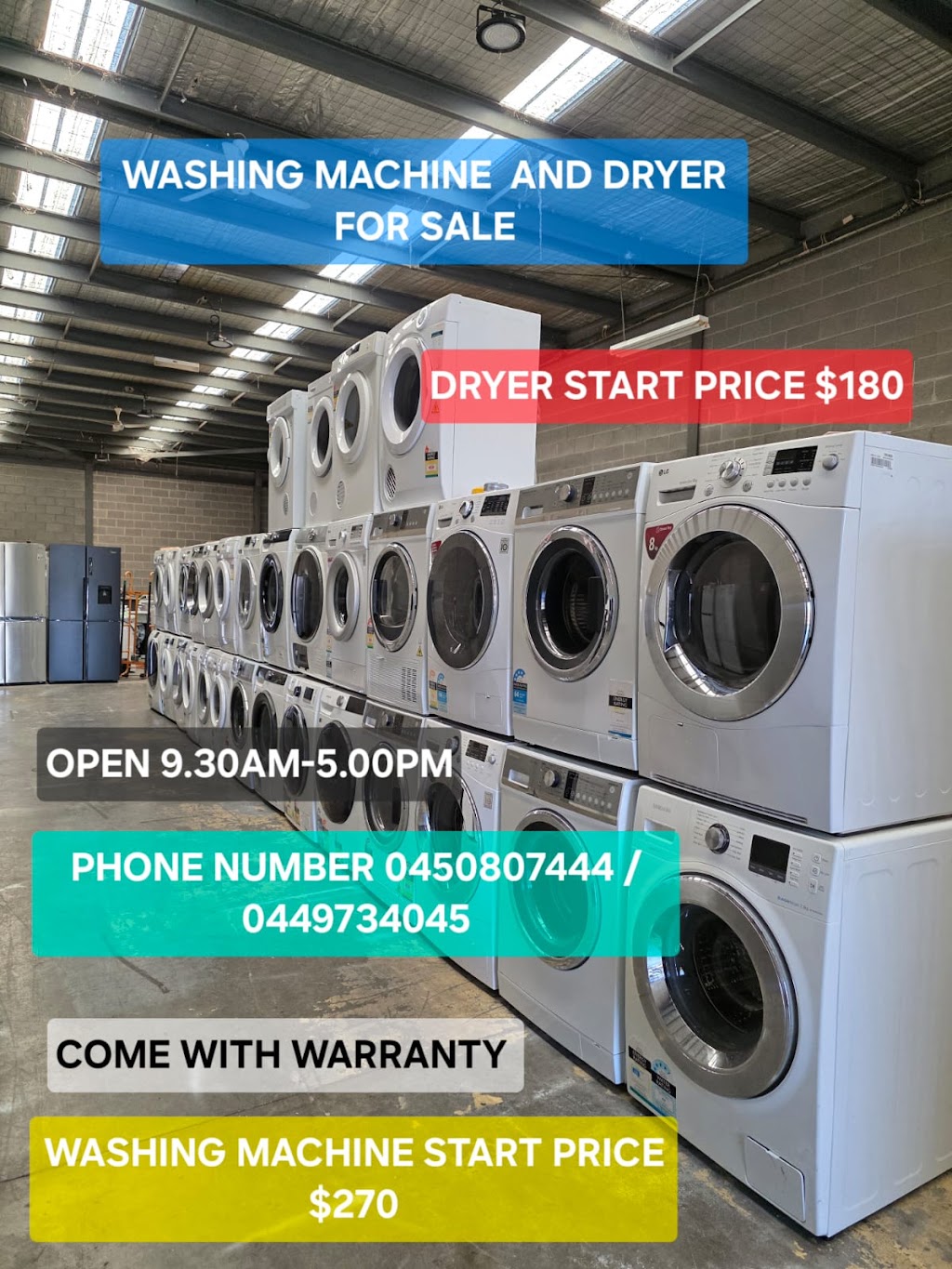 KJ HOME APPLIANCES WAREHOUSE | 2/12 Boileau St, Keysborough VIC 3173, Australia | Phone: 0406 733 781