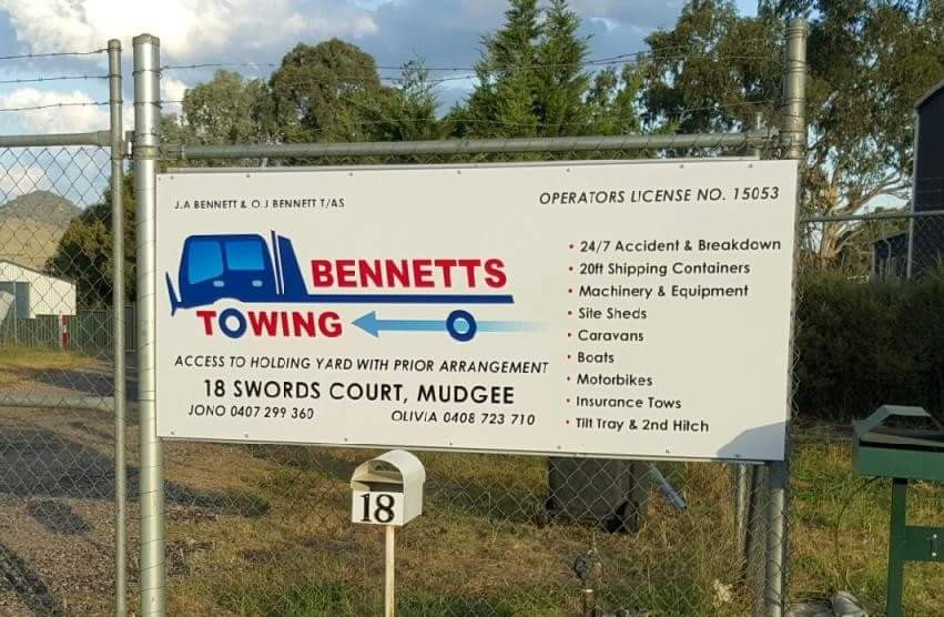 Bennetts Towing | 18 Swords Ct, Mudgee NSW 2850, Australia | Phone: 0407 299 360