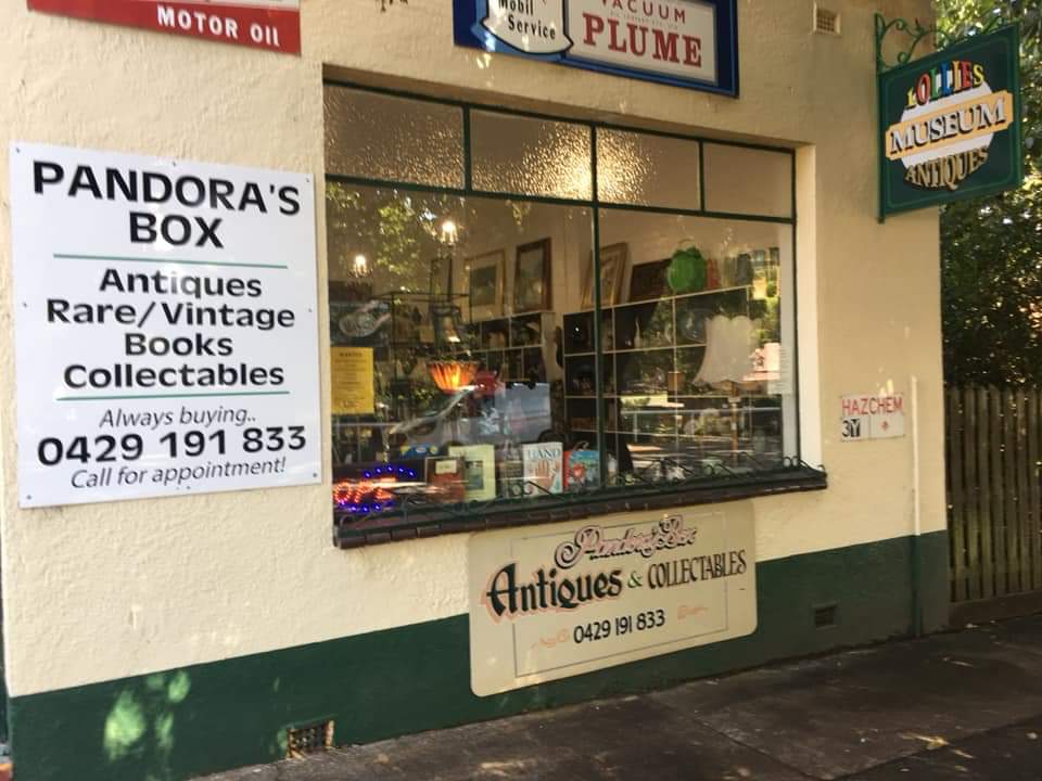Pandoras Box Antiques Collectables & Books | home goods store | 77 Main St, Gembrook VIC 3783, Australia | 0429191833 OR +61 429 191 833