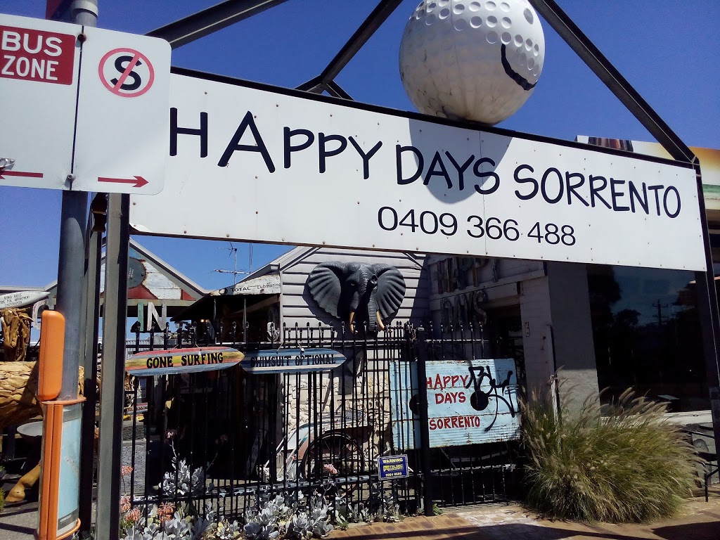 Happydays Sorrento | art gallery | 159 Ocean Beach Rd, Sorrento VIC 3943, Australia | 0409366488 OR +61 409 366 488