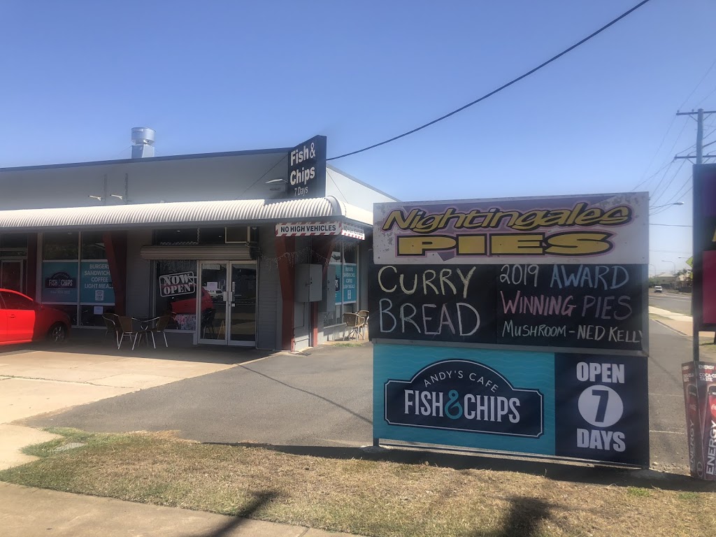 Andy’s Fish & Chip Cafe | meal takeaway | 73 Gavin St, Bundaberg North QLD 4670, Australia | 0741543932 OR +61 7 4154 3932