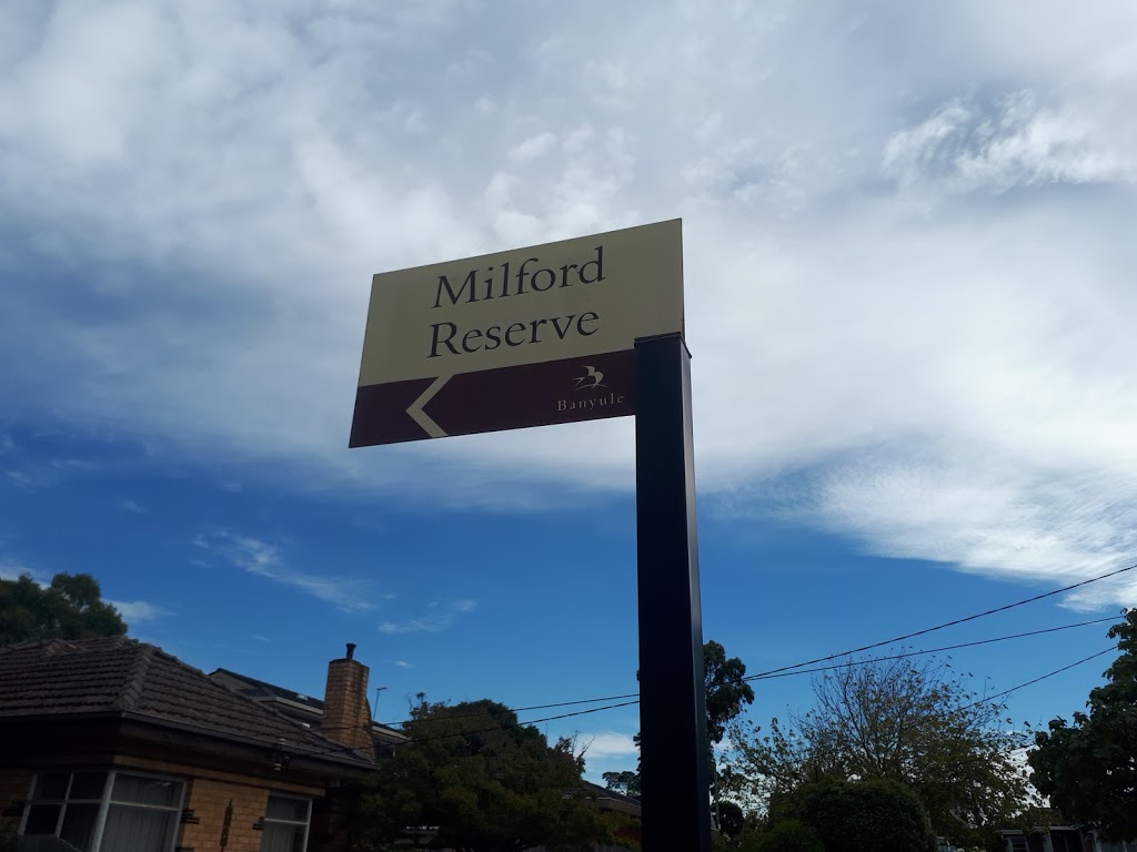 Milford Reserve | park | Rosanna VIC 3084, Australia | 0394904222 OR +61 3 9490 4222