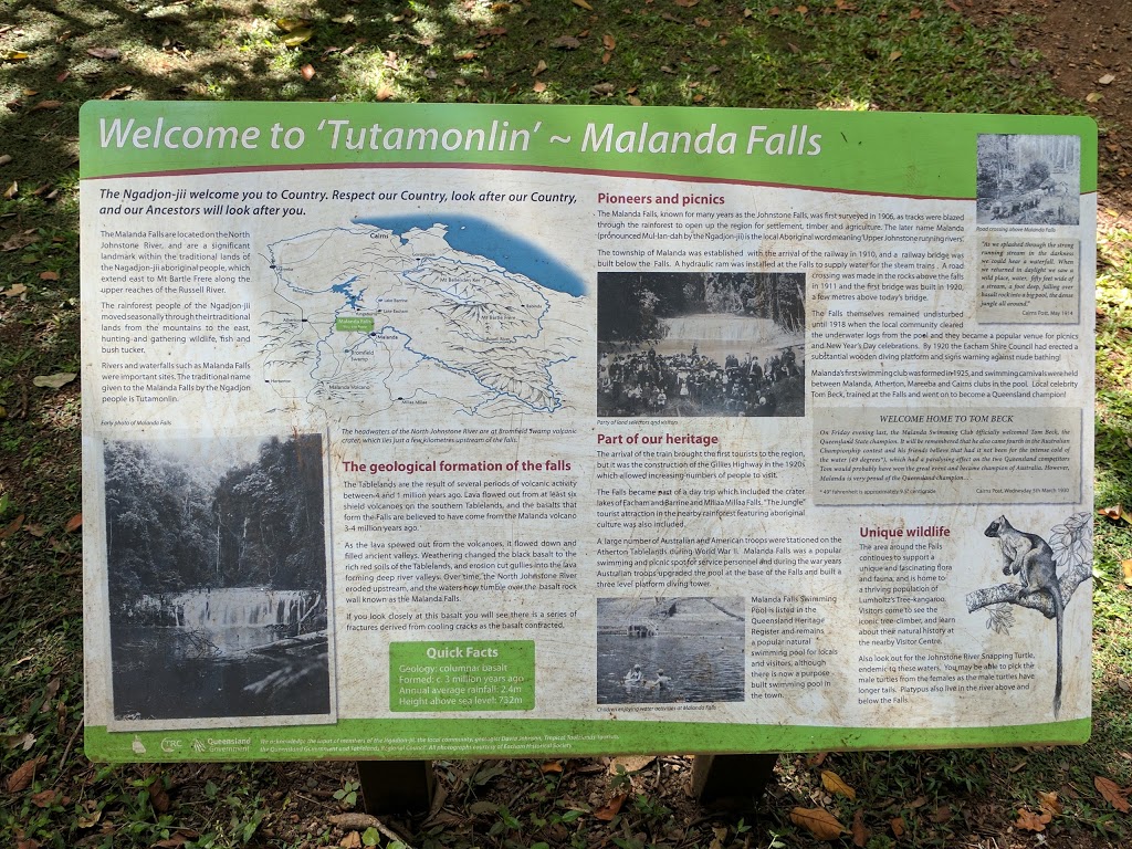 Malanda Falls | park | Malanda Atherton Rd, Malanda QLD 4885, Australia | 0740966957 OR +61 7 4096 6957
