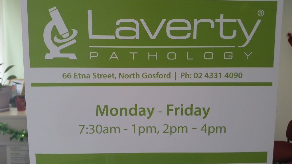 Laverty Pathology | doctor | North Gosford Medical Centre, Henry Parry Drive, 66 Etna St, North Gosford NSW 2250, Australia | 0243314090 OR +61 2 4331 4090