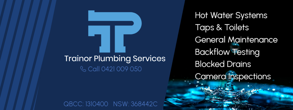 Trainor Plumbing Services | Geranium St, Ormeau QLD 4208, Australia | Phone: 0421 009 050 Trainor Plumbing Services | Geranium St, Ormeau QLD 4208, Australia | Phone: 0421 009 050