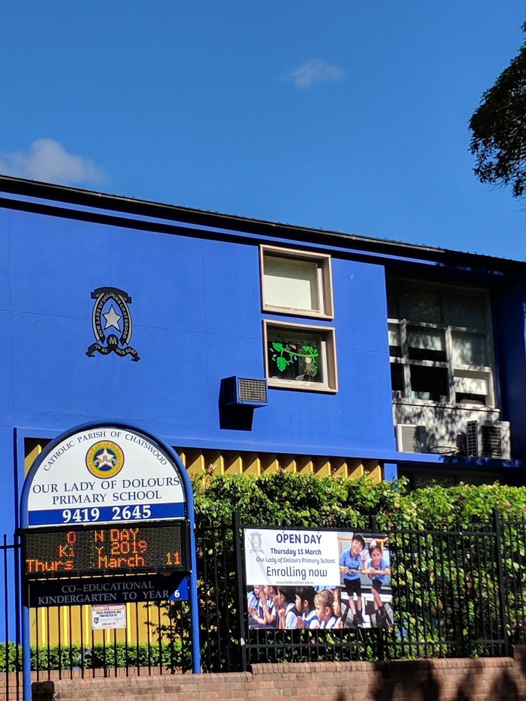 Our Lady of Dolours Catholic Primary School | school | 94A Archer St, Chatswood NSW 2067, Australia | 0294192645 OR +61 2 9419 2645