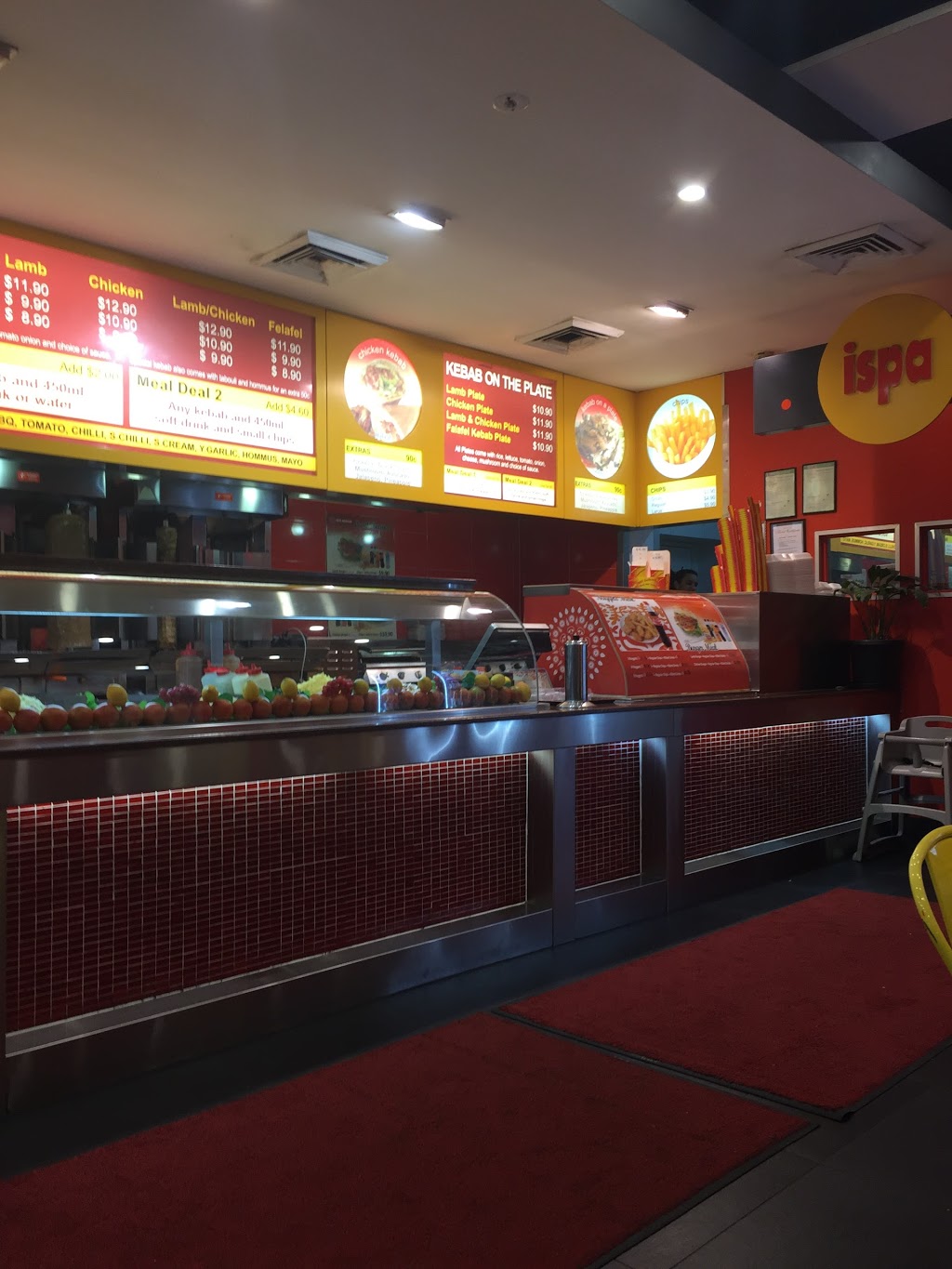 Ispa Kebabs | restaurant | Harbour Town Outlet Shopping Centre, Gold Coast Hwy &, Oxley Dr, Biggera Waters QLD 4216, Australia | 0755638097 OR +61 7 5563 8097
