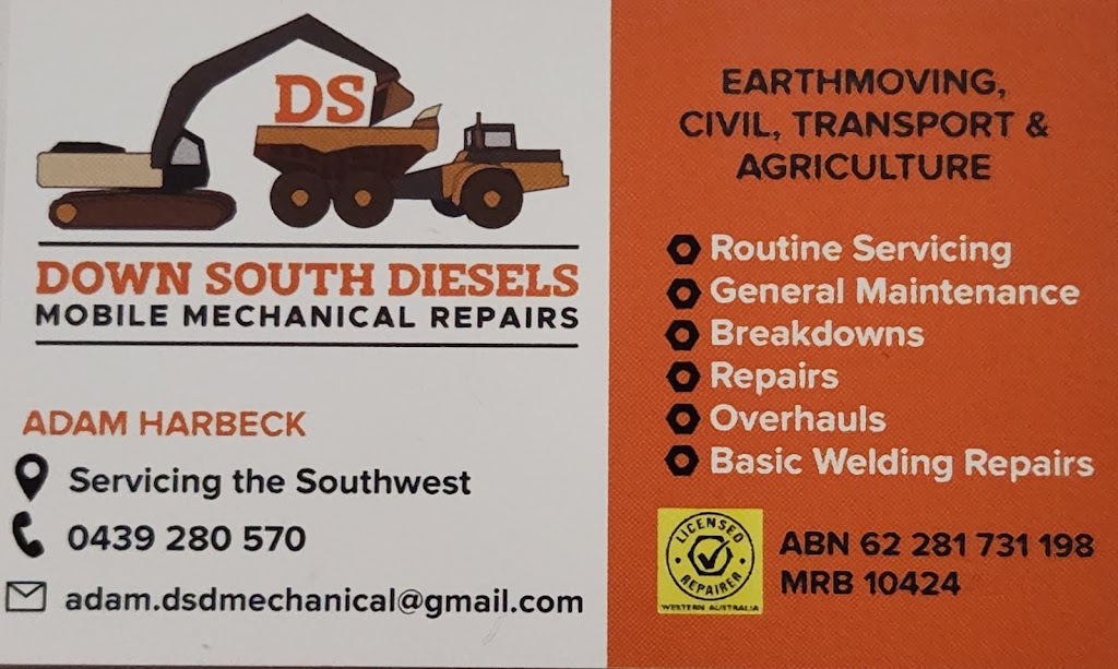 Down South Diesels Mobile Mechanical Repairs | 0, Capel WA 6271, Australia | Phone: 0439 280 570
