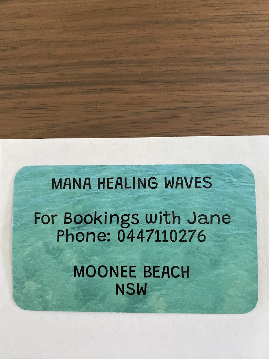 Mana Healing Waves | 116 Heritage Dr, Moonee Beach NSW 2450, Australia | Phone: 0447 110 276