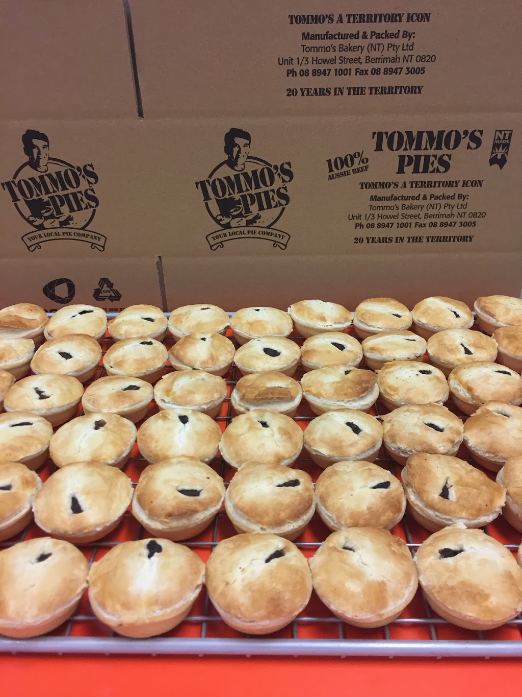 Tommos Pies | bakery | 1/3 Howell St, Berrimah NT 0828, Australia | 0889471001 OR +61 8 8947 1001