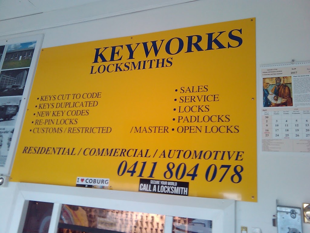Keyworks Locksmiths Coburg | 73 Harding Street, (ENTRY via Salisbury St), Coburg VIC 3058, Australia | Phone: 0411 804 078