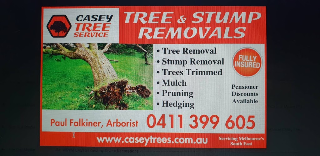 Casey Tree Services | 43 Westmoreland Ave, Cranbourne North VIC 3977, Australia | Phone: 0411 399 605