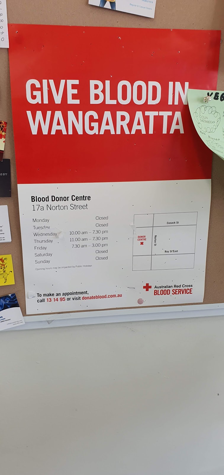 Lifeblood Wangaratta Donor Centre | 17A Norton St, Wangaratta VIC 3677, Australia | Phone: 13 14 95