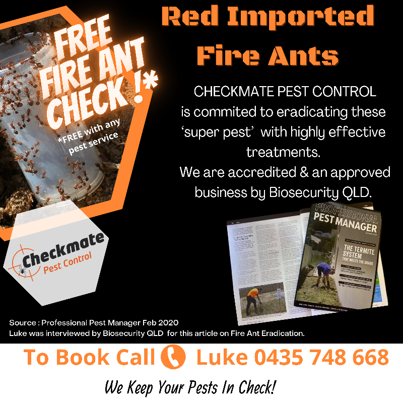 Checkmate Pest Control | home goods store | Middle Rd, Boronia Heights QLD 4124, Australia | 0435748668 OR +61 435 748 668