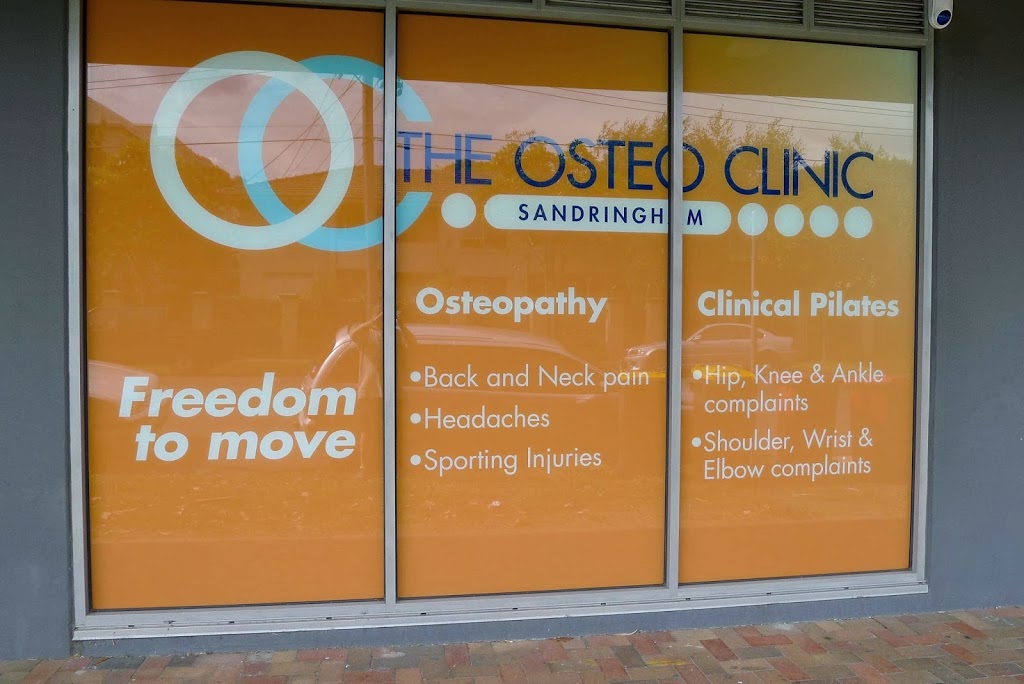 The Osteo Clinic Sandringham | 1 Waltham St, Sandringham VIC 3191, Australia | Phone: (03) 9598 5334