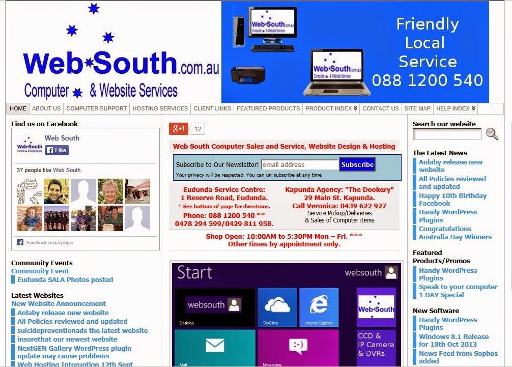 Web South | 1 Reserve Rd, Eudunda SA 5374, Australia | Phone: (08) 8120 0540