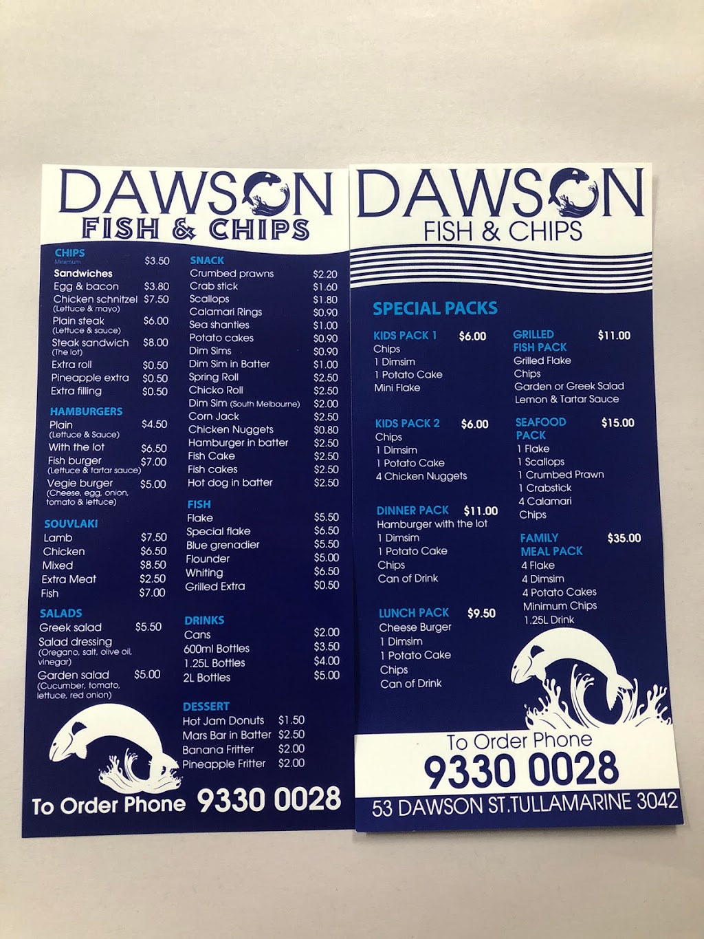 Dawson Street Fish & Chips | meal takeaway | 53 Dawson St, Tullamarine VIC 3043, Australia | 93300028 OR +61 93300028
