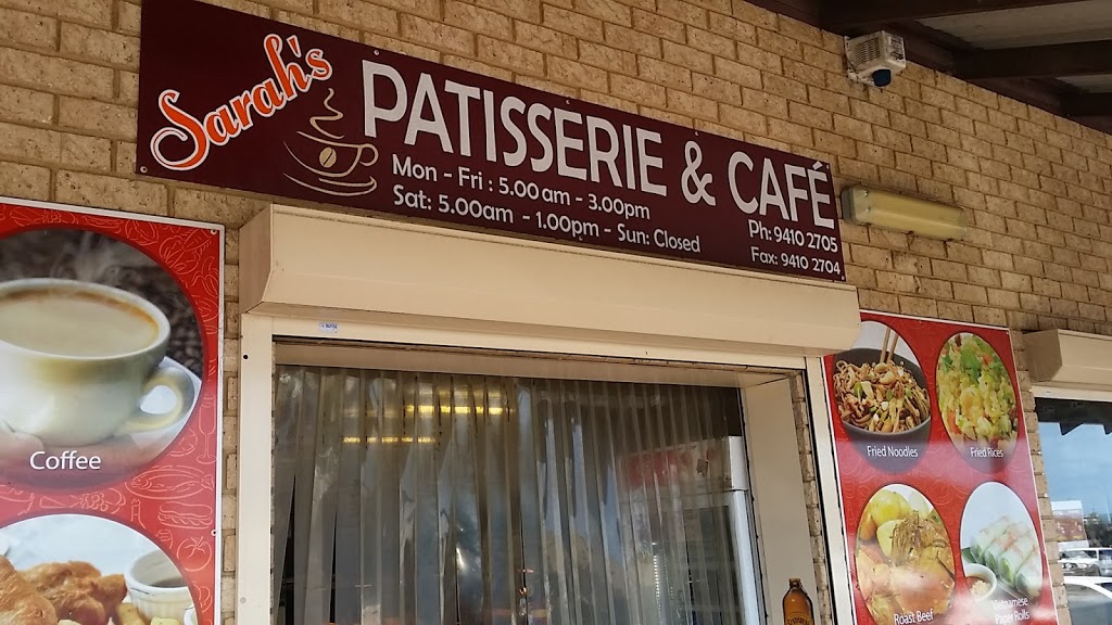 Sarahs Patisserie & Café | cafe | 8 Redemptora Rd, Henderson WA 6166, Australia | 94102705 OR +61 94102705