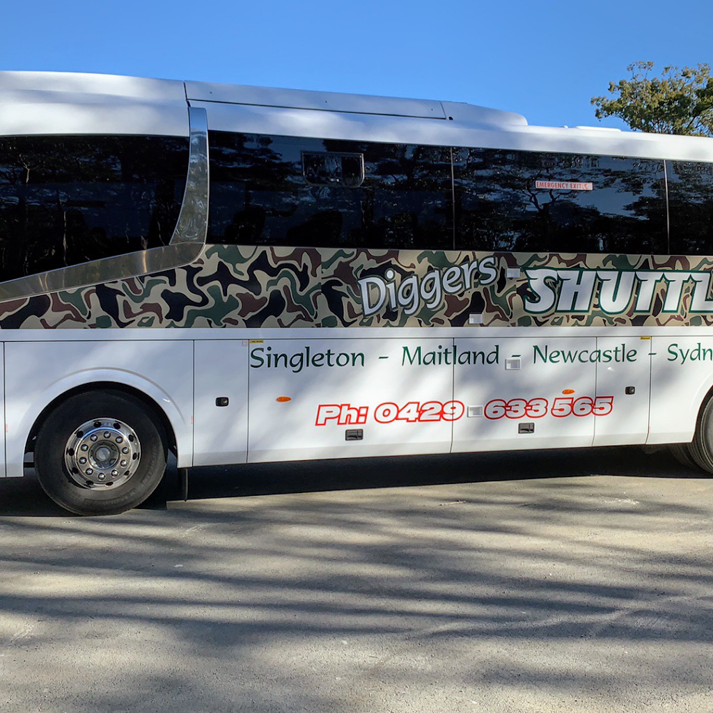 Diggers Shuttle Service | 48 Canavan Dr, Beresfield NSW 2322, Australia | Phone: (02) 4032 7999