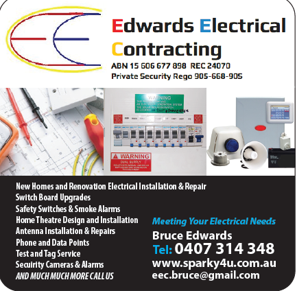 Edwards Electrical Contracting | 2 Abbey Ln, Warrnambool VIC 3280, Australia | Phone: 0407 314 348