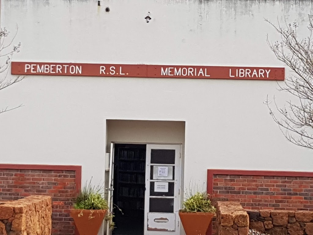 Pemberton RSL Memorial Library | library | Brockman St, Pemberton WA 6260, Australia | 0897761311 OR +61 8 9776 1311